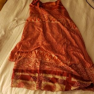 3 for $20 Vintage Silk Hippie Wrap Skirt